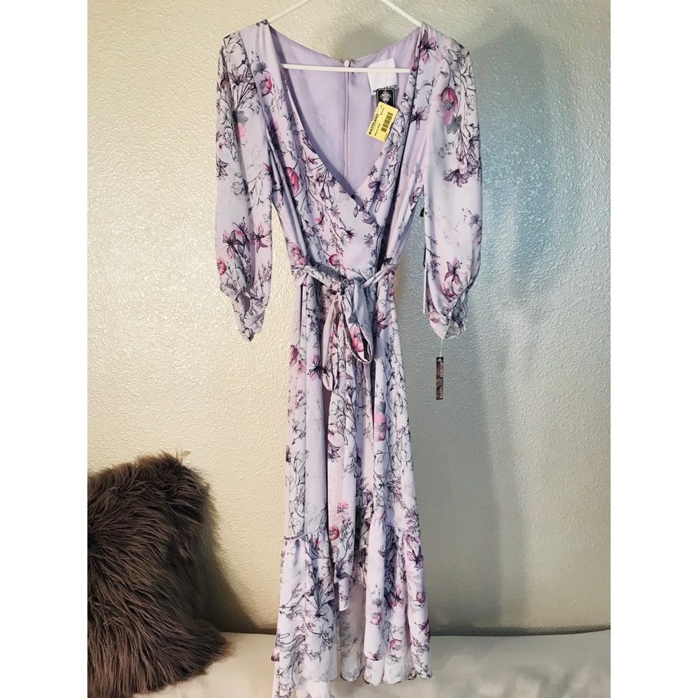 Prose & Poetry "Christina" Floral Ruffle Wrap Dress